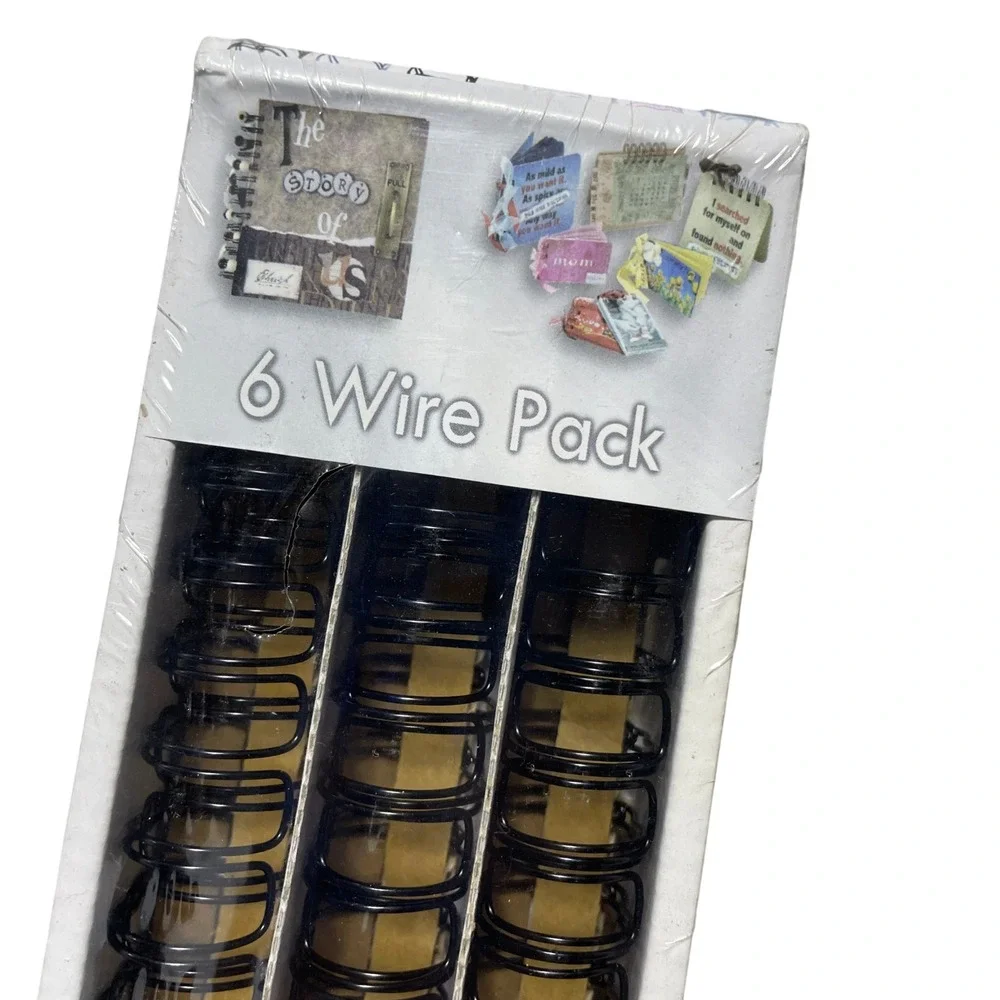 Zutter 6 Wire Pack NEW‎ 3/4 Black Wire Binding Coils Acid Free